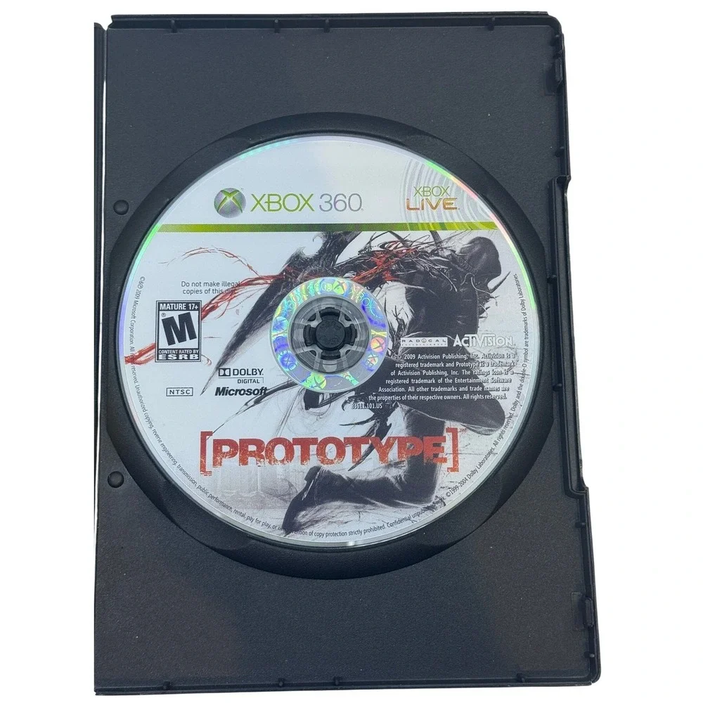 Prototype Video Game for Xbox 360 Mature 17+ Rated M